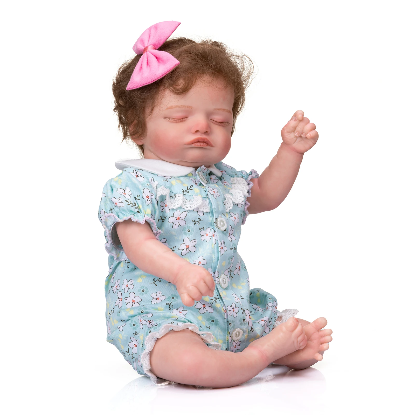 Reborn Baby Dolls Soft Body Silicone Girl Princess Popular Sweet Face Toddler Toy For Children Birthday Christmas Gift Boneca