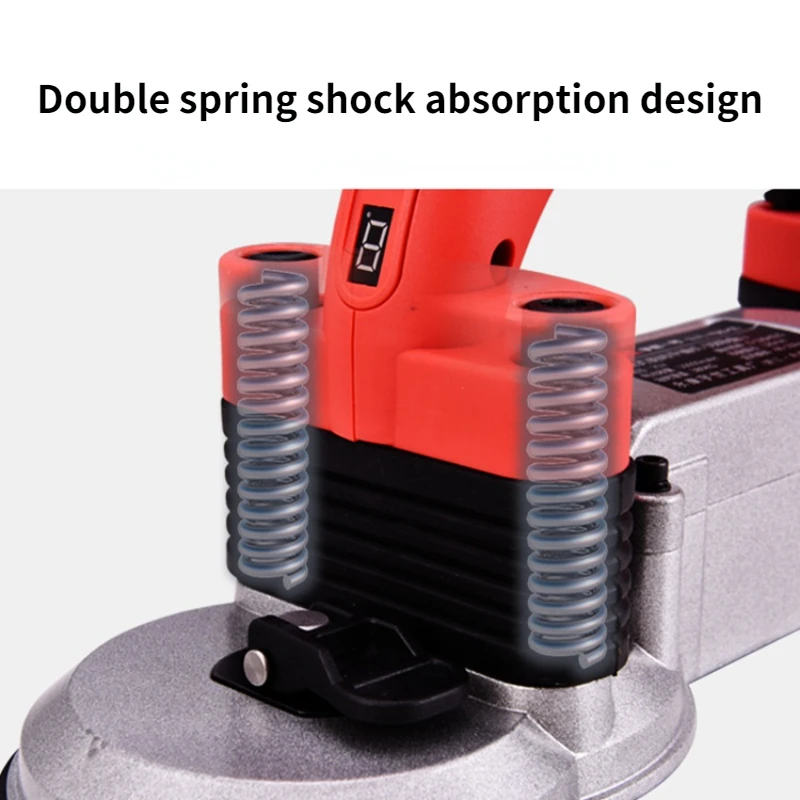 180W 400Kg 6 Snelheden Tegels Tegels Machine Tegels Vibrator Verstelbare Automatische Floor Vibrator Nivellering Tool Met Batterij 180-180Mm