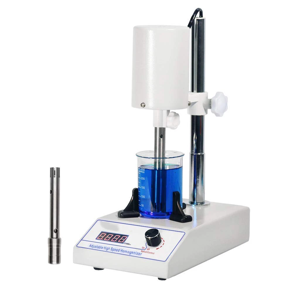 High Speed Homogenizer Laboratory Disperser Emulsifier with Processing Capacity 5 to 1000ml Speed Range 6000 to 22000rpm