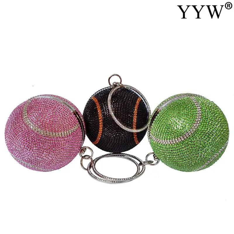 New Fashion Clutch Bag Basketball Round Design For Women Ladies Wedding Party Handbag 2021 Small Wallet Clutch Purse Handbag