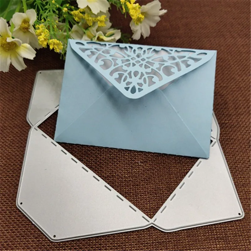 Envelope Pocket background Metal Cutting Dies For DIY Scrapbooking Album Embossing Paper Cards Decorative Crafts