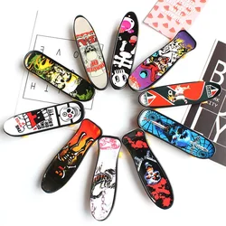 10 Pcs/set Plastic Mini Skate Finger Skateboarding Fingerboard Novelty Gag Toys For Boys Children Skateboard Finger Board Gifts