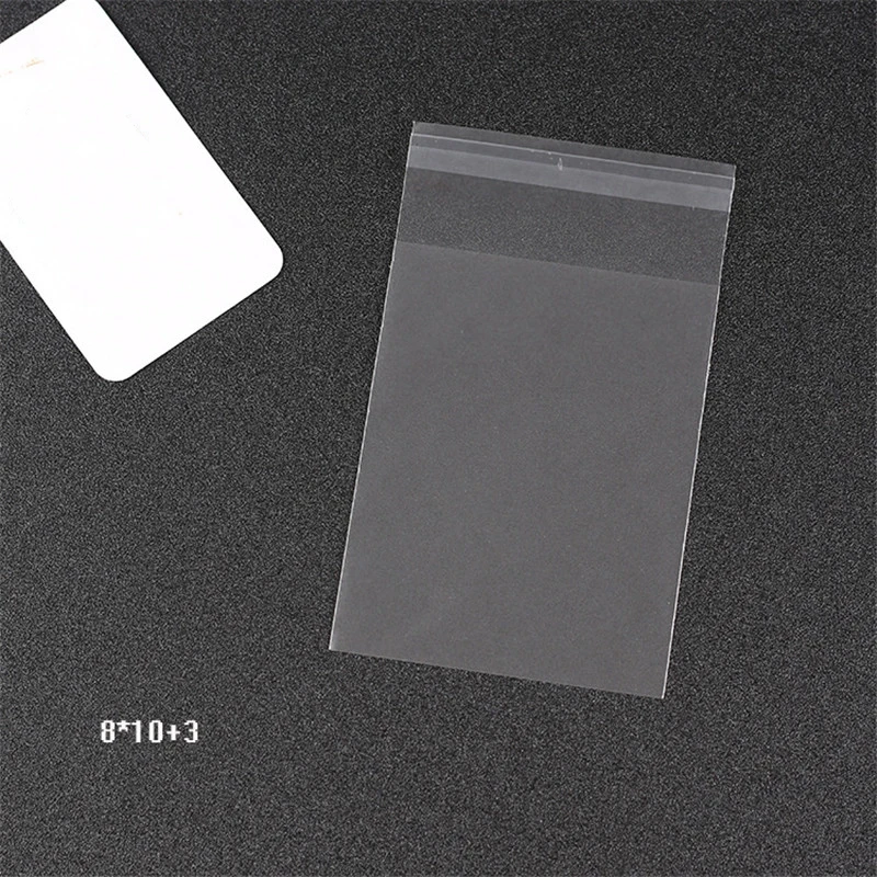 25pcs Matt Opp Bags 10x10cm Translucent Pouches for Jewelry Biscuit Bake Packing Bag 4Sizes Makeup Packking Packages Wholesale