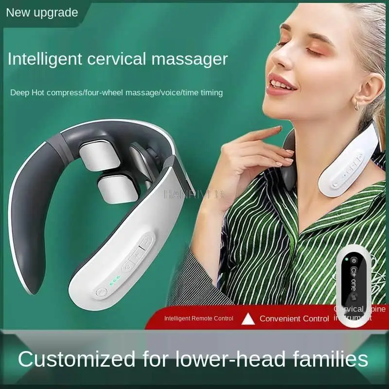 

Cervical spine massager multifunctional heat point pulse neck cervical massage whole body meridian instrument