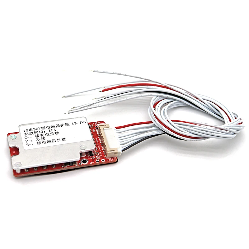 Batería de litio 10S 36V 15A con función de equilibrio BMS 36V 10Ah 12Ah 15Ah Paquete de batería de iones de litio para bicicleta eléctrica BMS