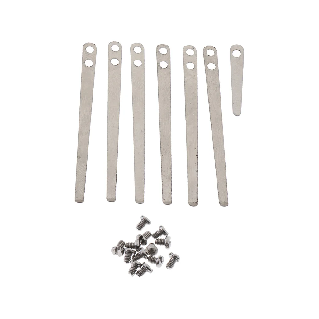 1 Set Metal Flat Springs Leaf with Screws 3.5cm/1.37inch for Clarinets DIY Accessory