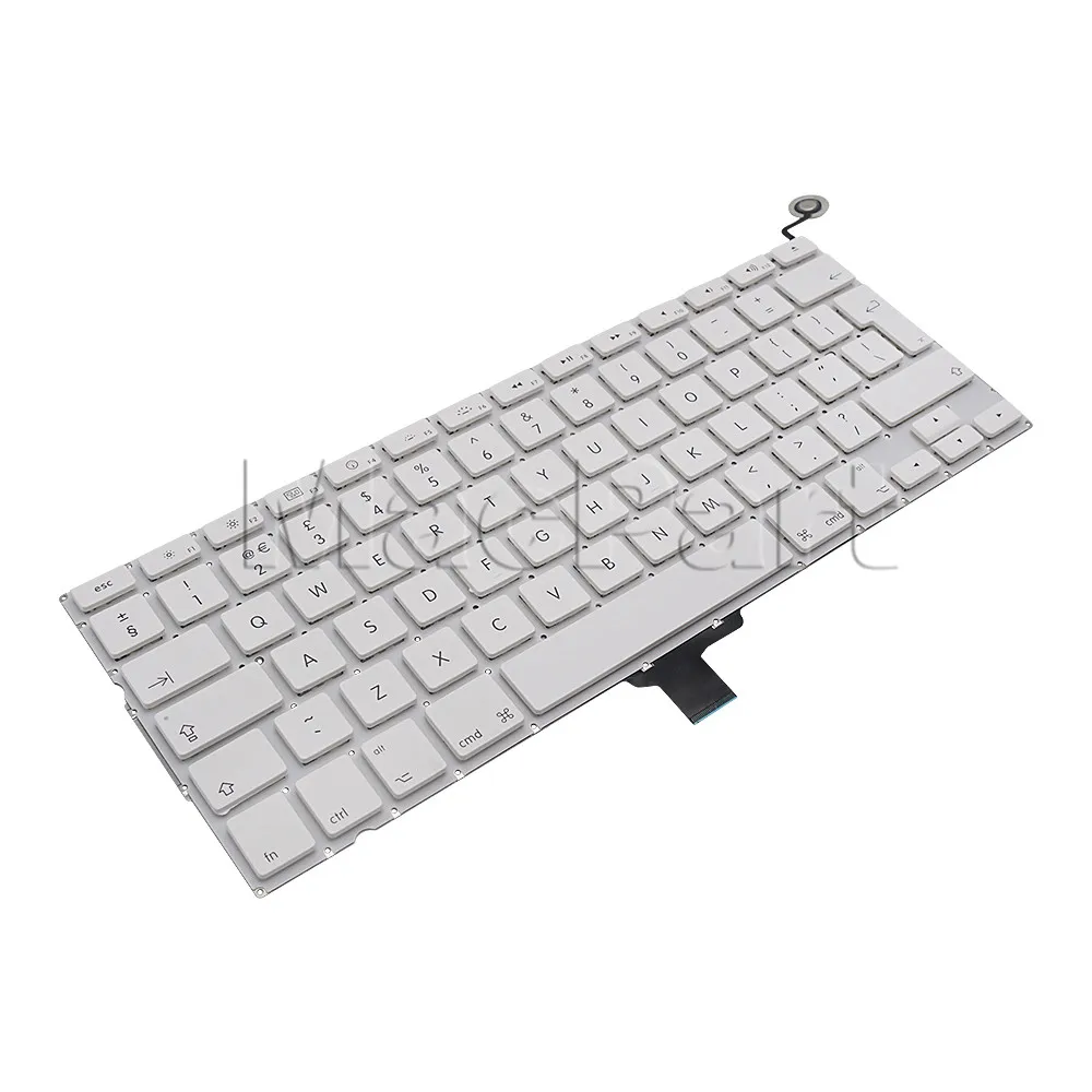 Apple MacBook 13-inch Late 2009 USキーボード Replacement Keyboard A1342 for 13 Unibody White MacBook 2009-2010