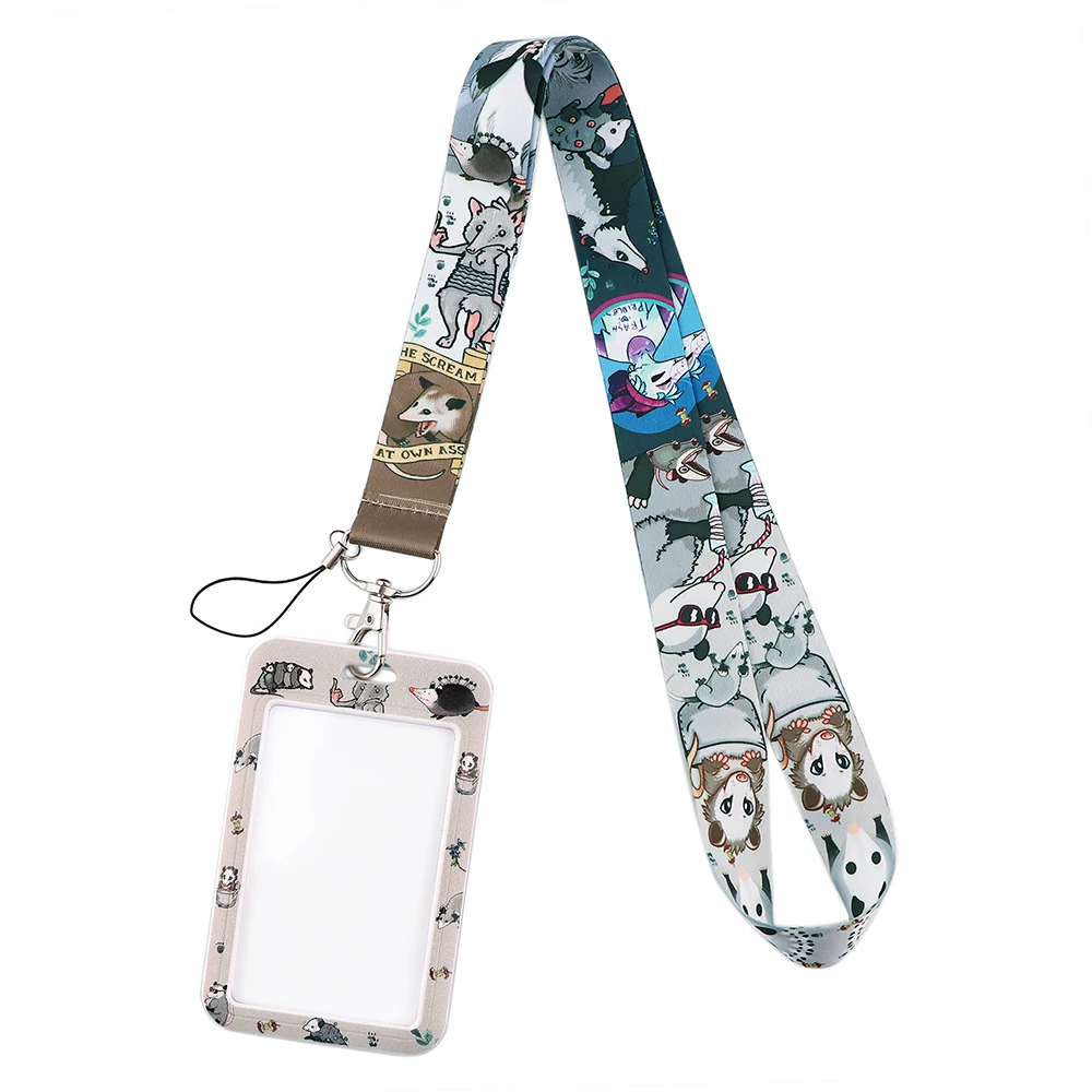 JF1037 Panda Cute Animal Sloth Lanyard Card ID Holder Car KeyChain ID Card Passport Gym Phone Badge Kids Key Ring Holder Jewelry