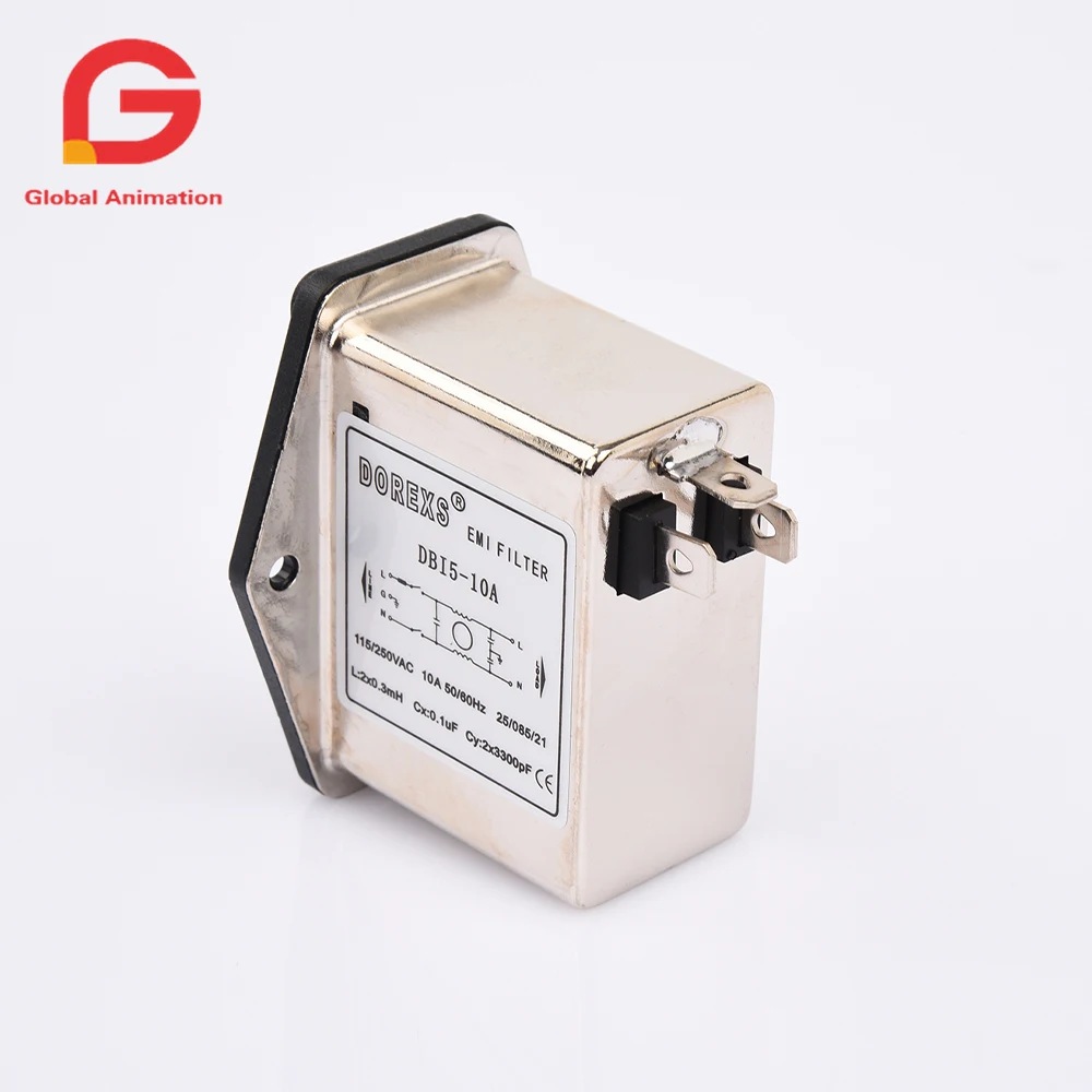 AC Noise Suppressor Power EMI Filter for Arcade Machine, Arcade Cabinet Parts, Coin Operated Game Accessories, 6A, 10A, 115, 250 image 2