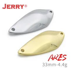 Jerry Ares Area Trout Blank Spoon Unpainted Lures Bass Micro Metal Glitter Trolling Spinner Bait 4.4g Stream Rock Fishing Tackle