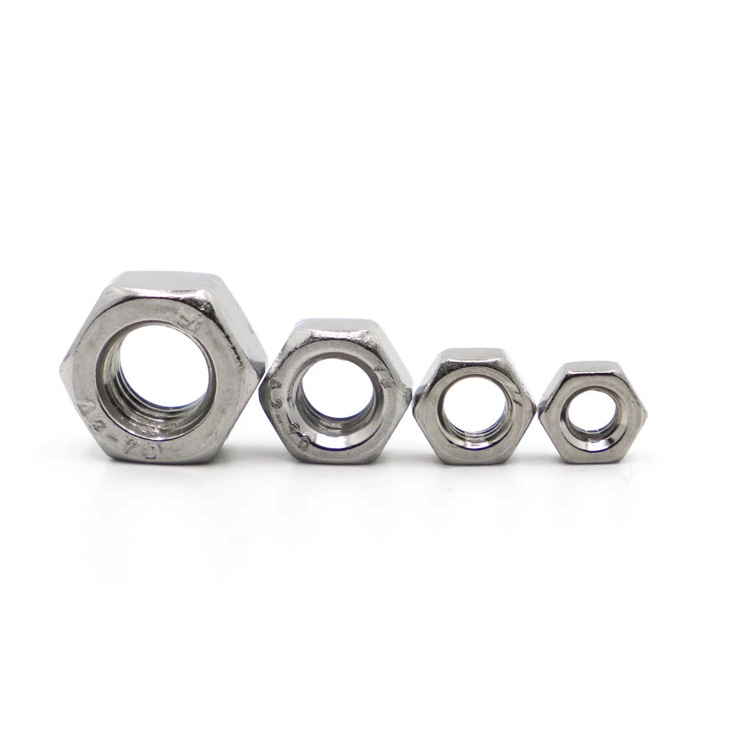 Hexagon Hex Nuts Metric DIN934 M1 M1.2 M1.4 M1.6 M2 M2.5 M3 M4 M5 M6 M8 M10 M12 M14 M16 M18 M20 M22 M24 Stainless Steel Hex Nuts