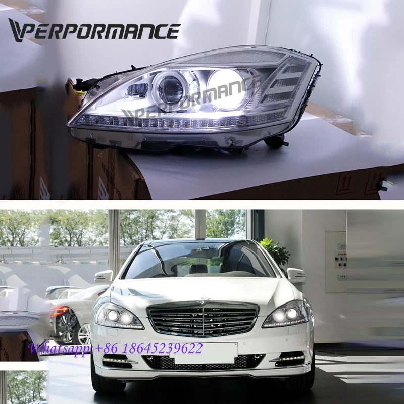 W221 reflektor dla klasy s S63 S65 S500 S400 starego do nowego lampa czołowa W221 aktualizacji przednie światła LED