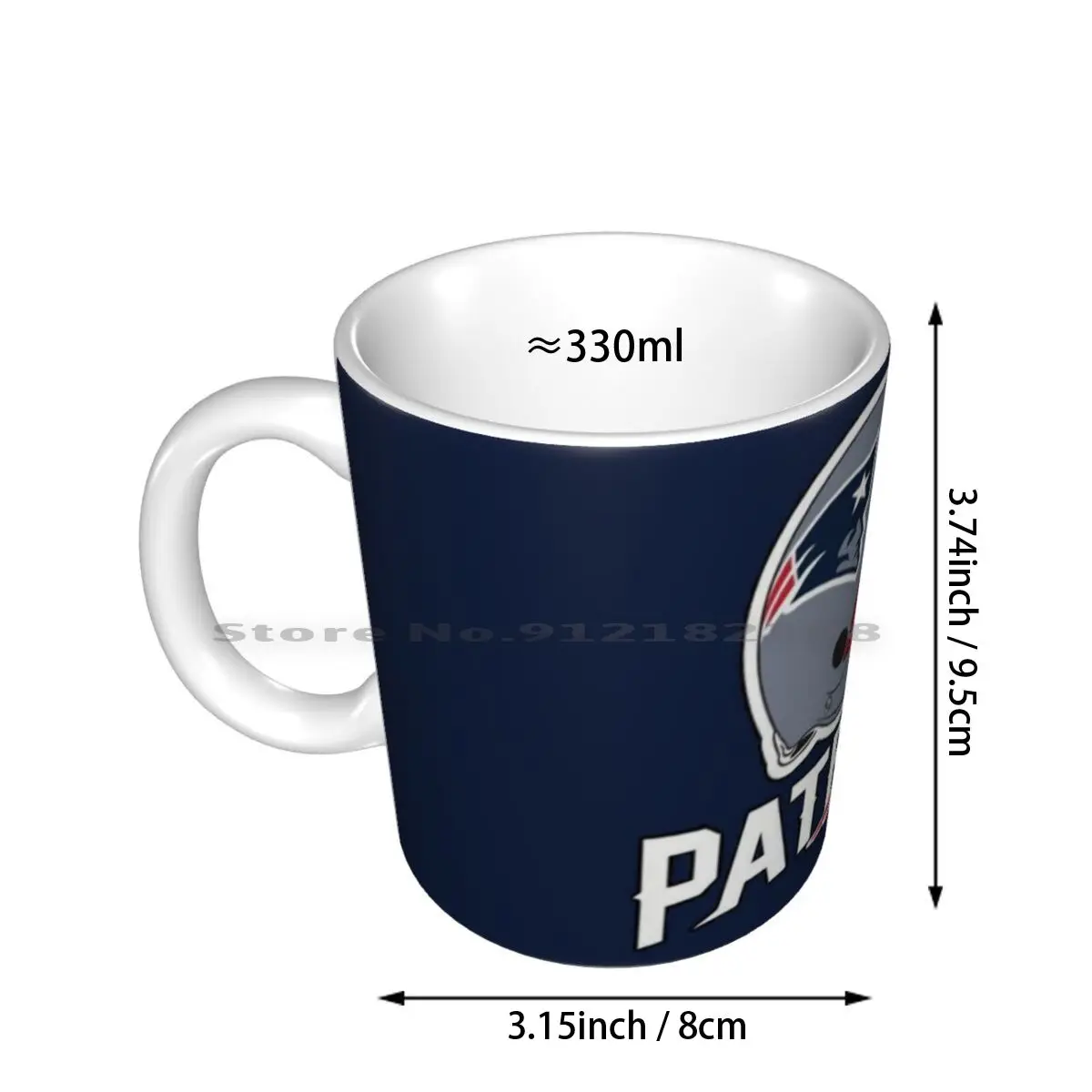 Patriots Logo Ceramic Mugs Coffee Cups Milk Tea Mug Patrions Football Touchdown Creative Trending Vintage Gift Bottle Cup