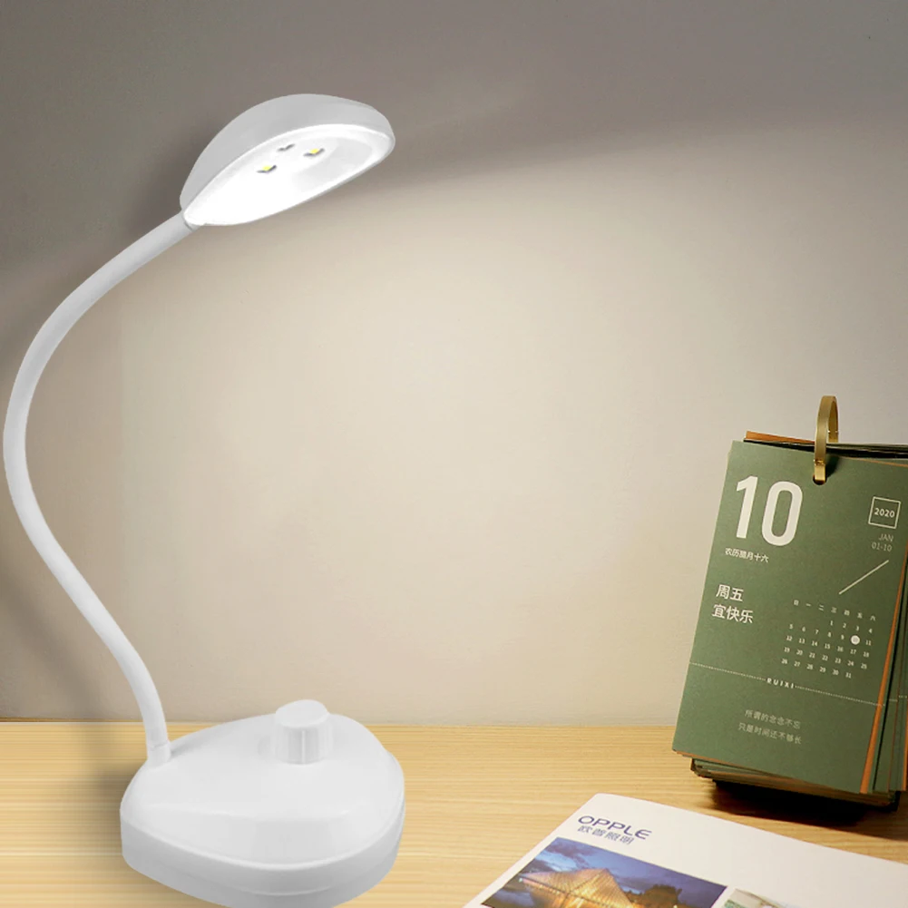 

LED Reading Table Lamp Dimmable Battery Powered Eye Protection Book Light Bedroom Reading Night Lights for Student Bedside Study