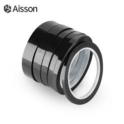 5/8/10/12/15/20/25mm*50M Black Film High Temperature Resistant Shading Waterproof Tape