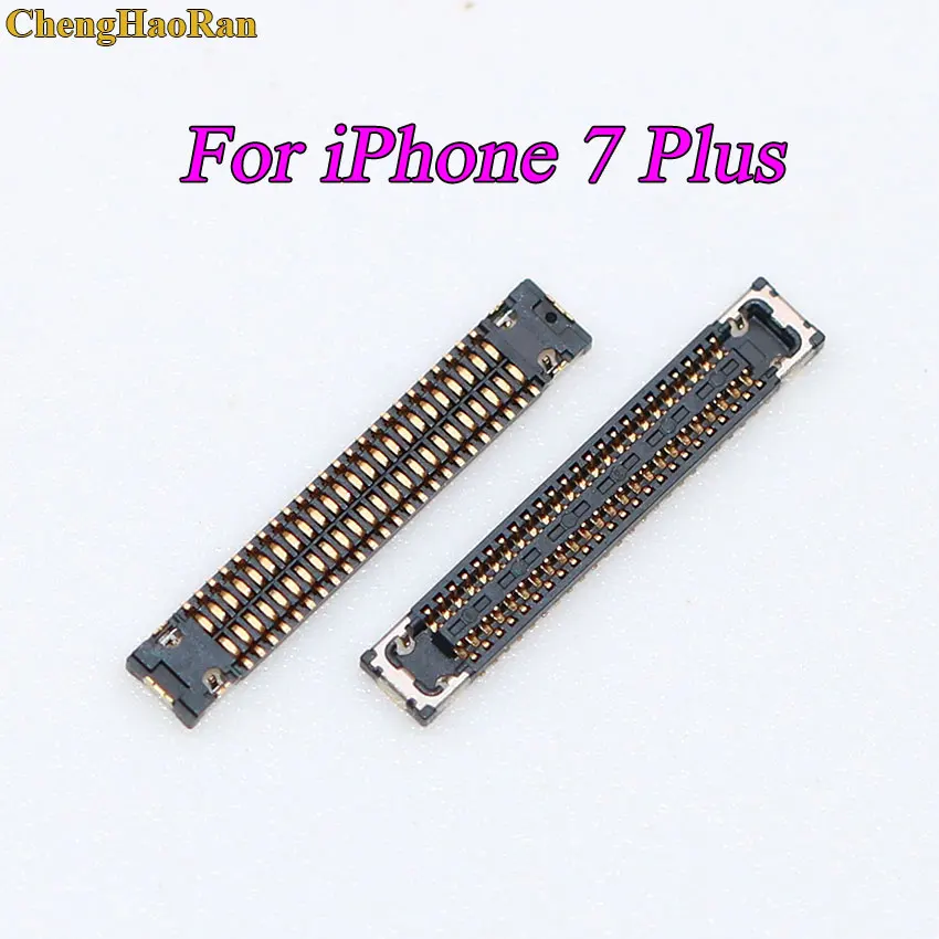 ChengHaoRan 1pcs For iphone 4 5 5S 6 7 8 plus 6s X Touch Screen Digitizer FPC Connector On Motherboard