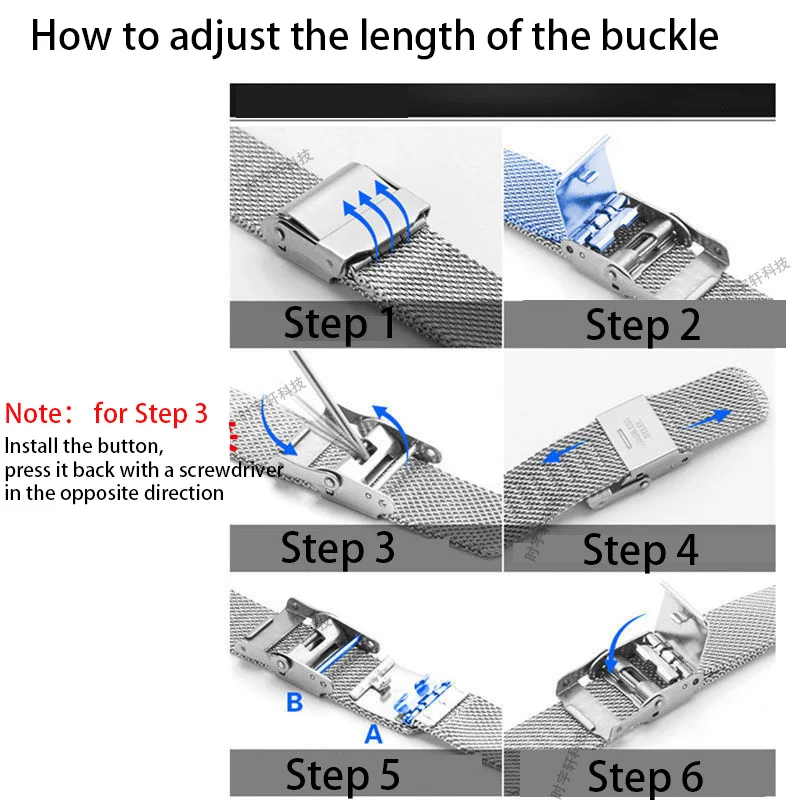 18mm 20mm Milanese Replacement Strap Bracelet For Nokia Withings STEEL HR 36MM 40MM HR Sport Smart Watch Quick Release Watchband