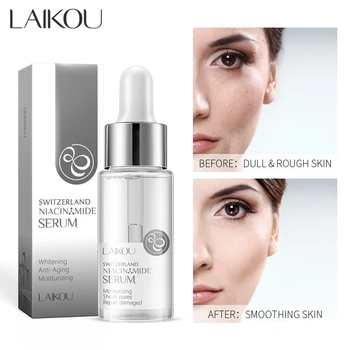 LAIKOU Nicotinamide Serum Whitening Face Serum Ampoule Essence Moisturizing Anti-Aging…