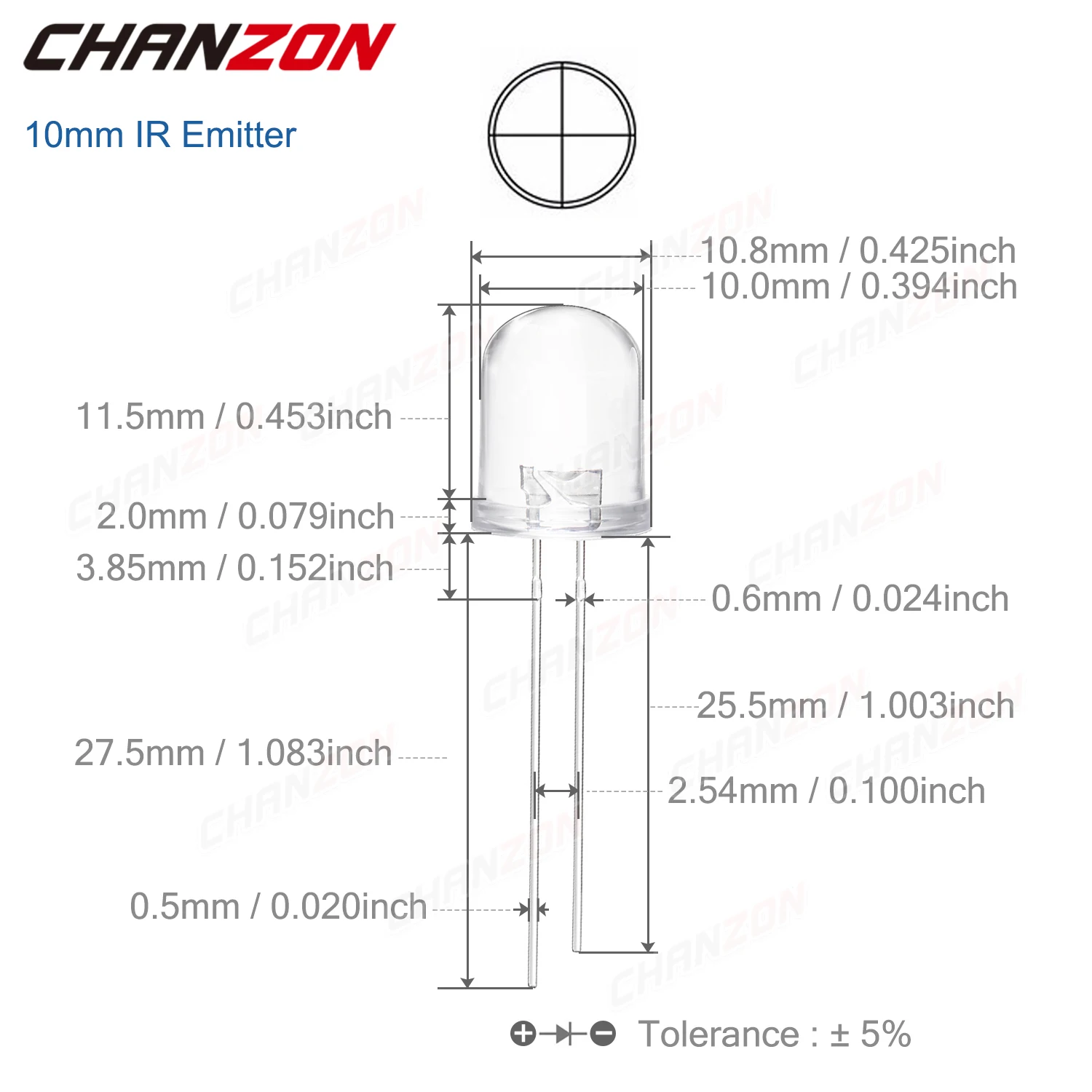 3mm 5mm 10mm IR LED Diodo Trasimitore Ricevitore 850nm 940nm Fotodiodo A Infrarossi Fototransistor Emettitore Luci FAI DA TE Emettitore Lampadina