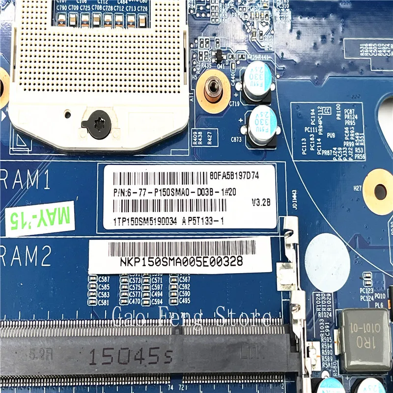 Placa base 6-77-p150sma0-d03b-1 para ordenador portátil CLEVO P157SM P177SM P150SM, placa base 6-71-P15S0-DA3B 100% probada, ok