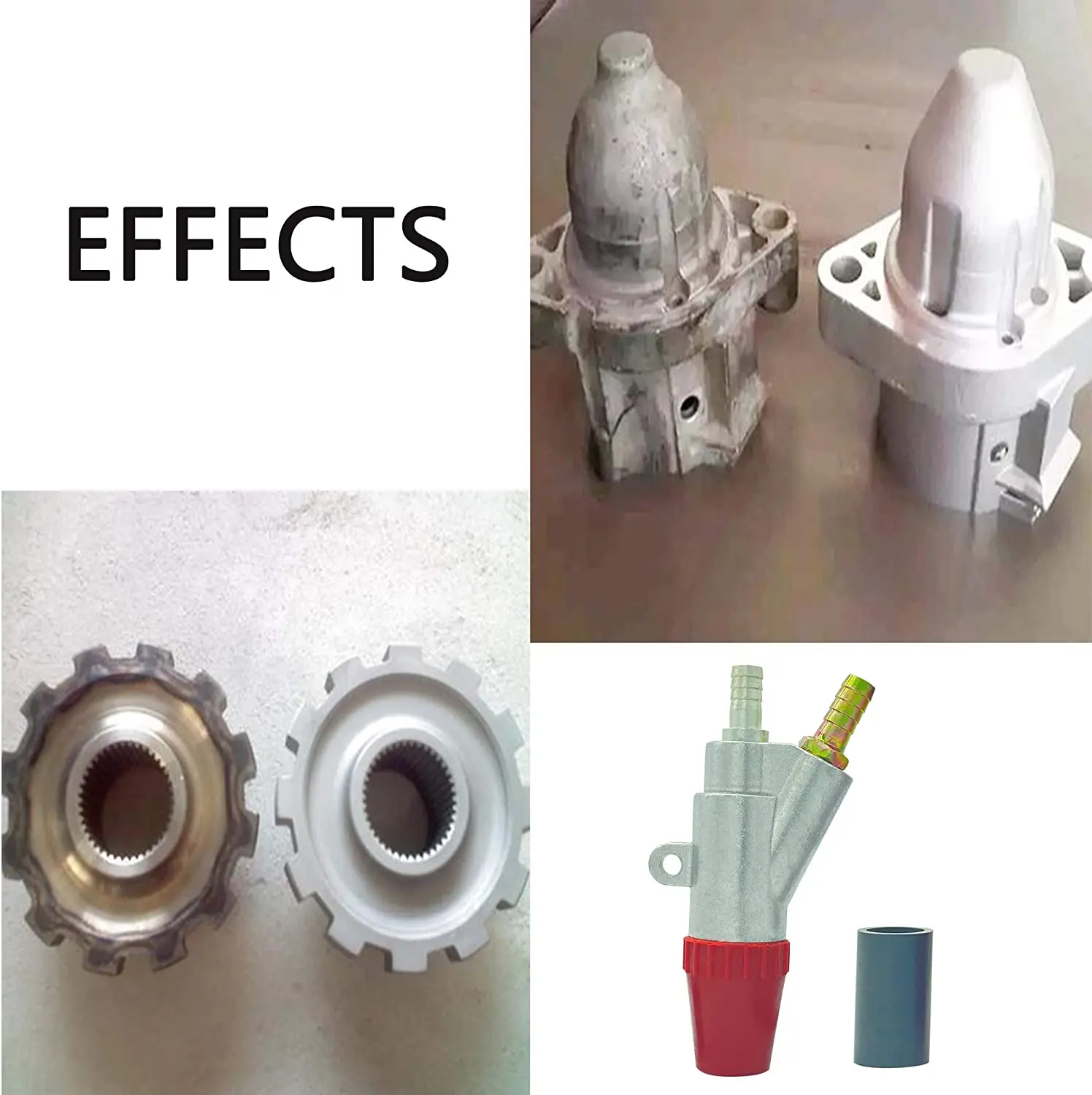 HOLDWIN Water/Dry abrasive blasting Spray Gun Abrasive Blasting Dustless Sandblast Gun Kits with Boron Carbid nozzle 35*20*8 pc