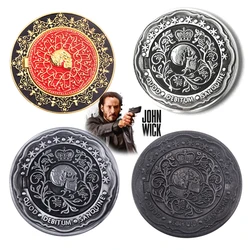 Movie John Wick Can Open Coin Big Size Badge Sofia Blood Oath Marker Keanu Reeves Continental Hotel Adjudicator Cosplay Jewelry