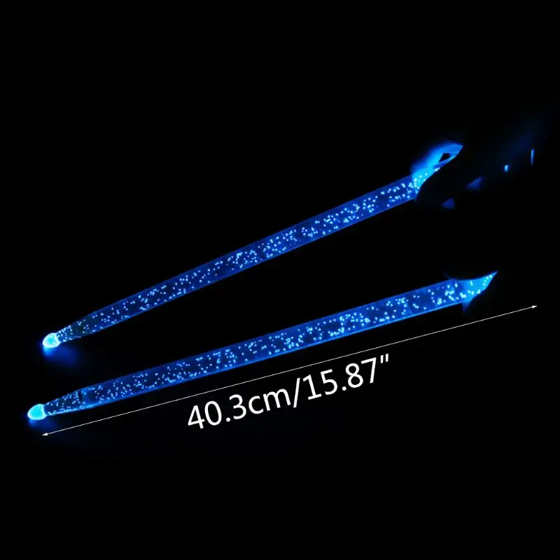 LED Acrylic Drum Stick Noctilucent Glowing Dark Stage Jazz Performance Luminous Drumsticks