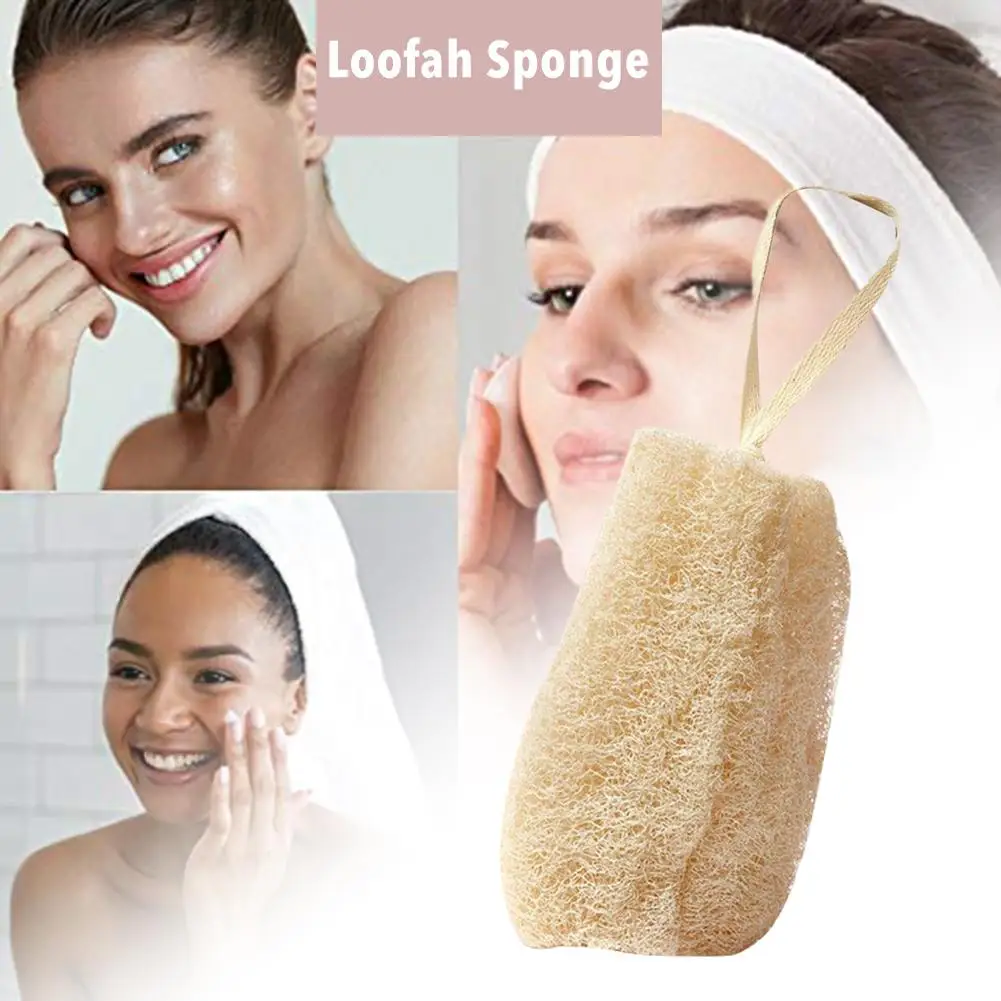 Natural Loofah Sponge Body Exfoliating Scrubber Dish Scouring Pad Bath Sponge Biodegradable Loofah Sponge For Kitchen Bathroom