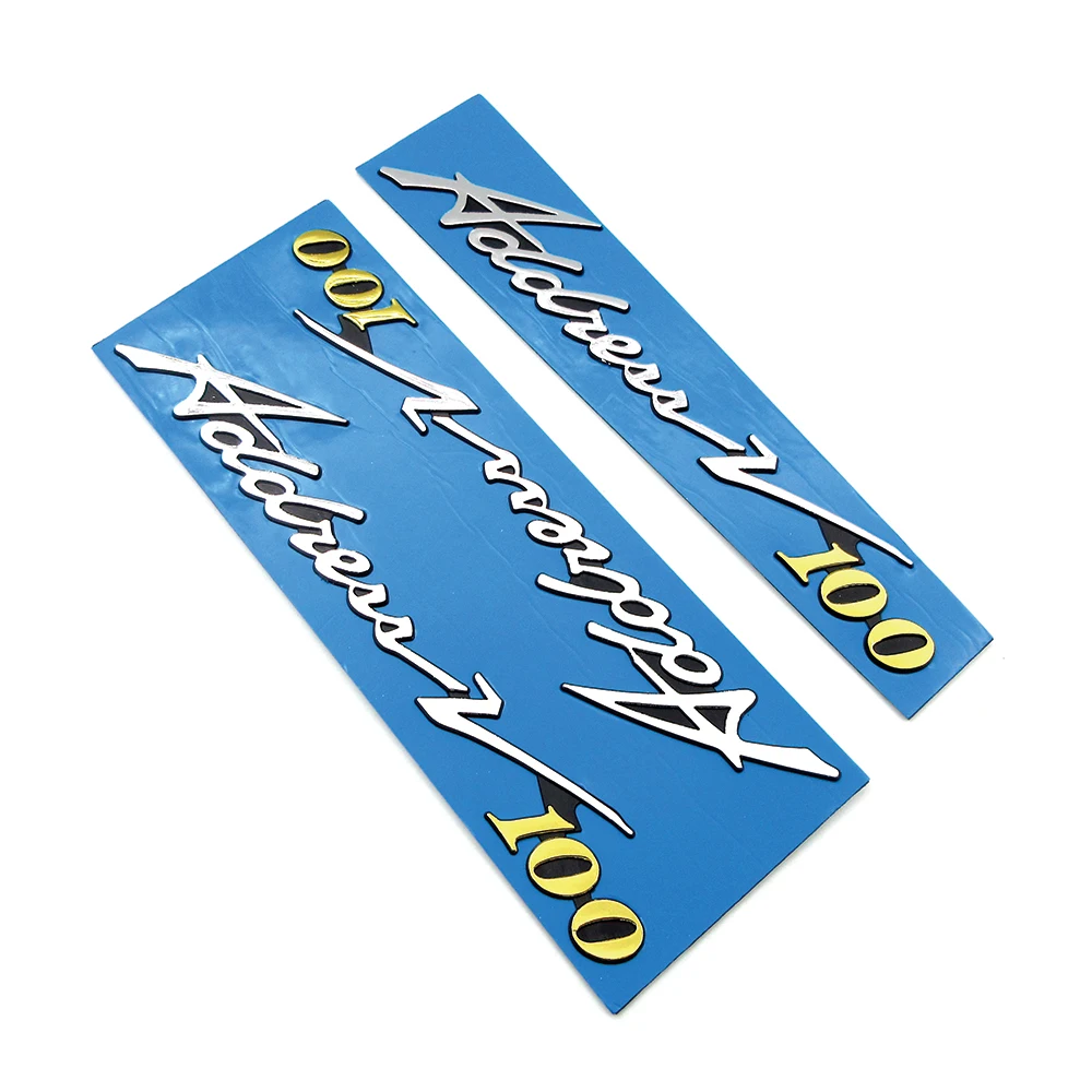 Motorcycle Fuel Gas Tank Emblem Badge Decoration 3D Decal Sticker Petrol Cover Protect 1 Set For Suzuki AddressV100 Address V100