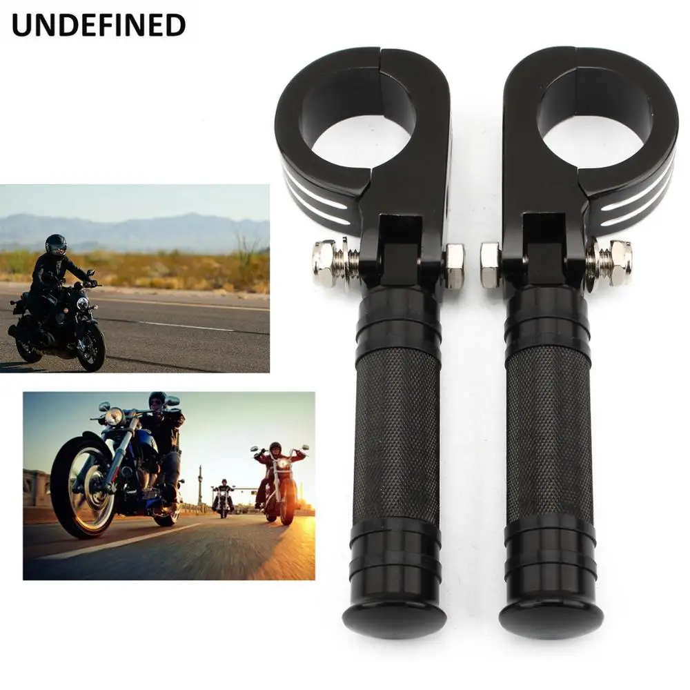 32mm 38mm Motorcycle Highway Pegs Engine Guard Crash Bar Foot Pegs Footrest Clamps For Harley Street Glide Dyna Chopper Bobber