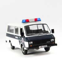 MAK 1/43 Alloy Diecast RAF-22038 Polices Car Russian Raf Car Ambulance Model Vehicles Collectible DeAGOSTINI for Fans Gifts