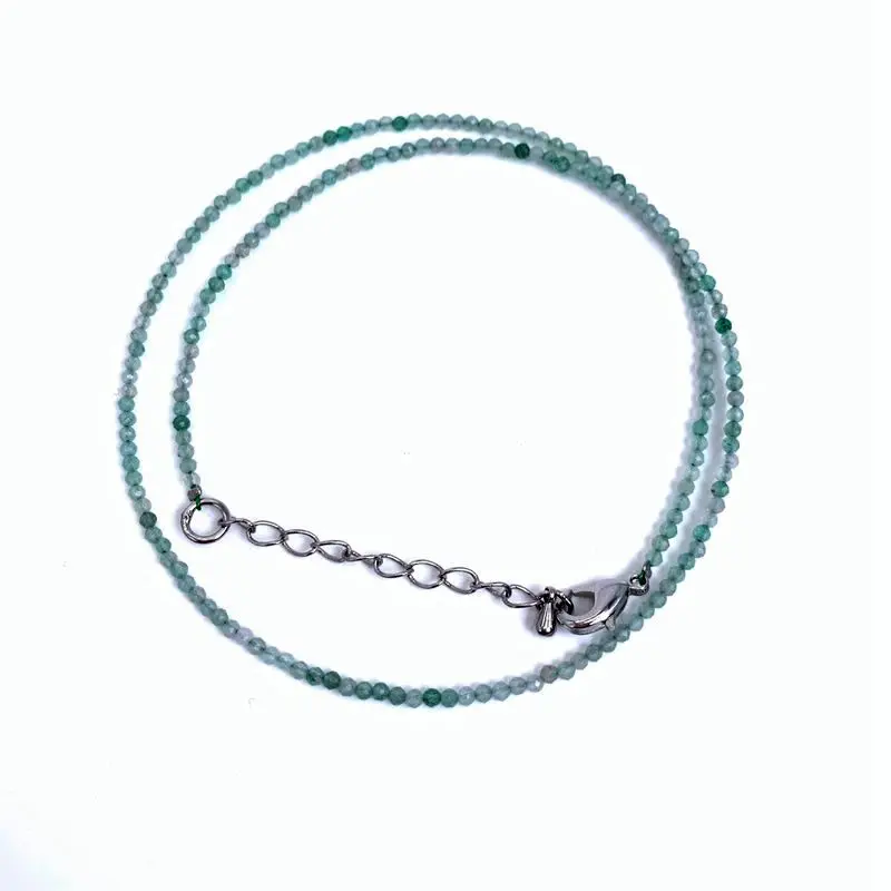 Natürlicher Kristallquarz-Achat-Turmalin-Stein, 2–3 mm, Schneidperlen, Mini-Halsketten, Armband eignen sich für Geschenke für Männer und Frauen – Detail 26