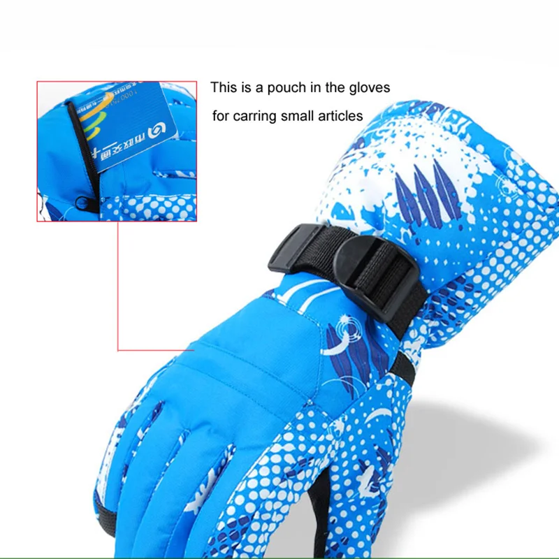 Guantes de nieve SG05 resistentes al agua, para invierno, ciclismo, esquí, snowboard, negro, para exteriores