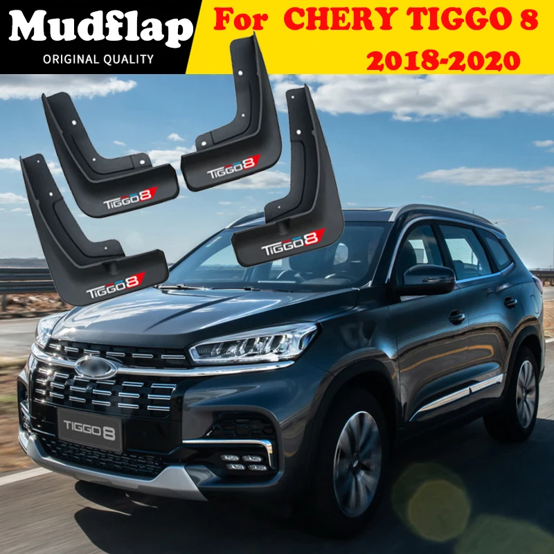 Mud Flaps  For Chery Tiggo 8 2018 2019 2020 Front Rear Car Fender Mudguard Guard Splash Flaps Accessories 4pcs