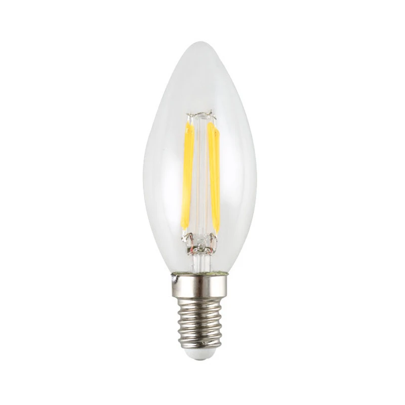 E14 LED Bulb AC220/240V 4W 8W 12W Filament Candle Light C35 C35L Edison Bulb Retro Antique Vintage Style Cold Warm White Lamp