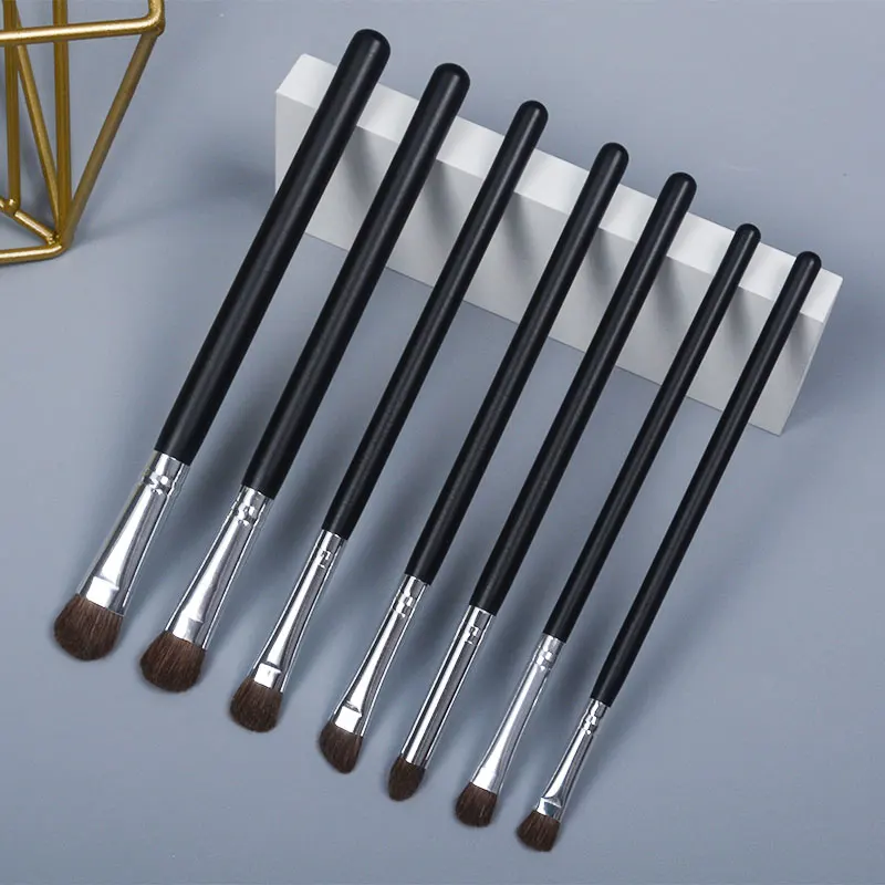 Professional Makeup brush 7pcs high quality pony hair brushes set-eyeshadow&beauty With PVC Bag