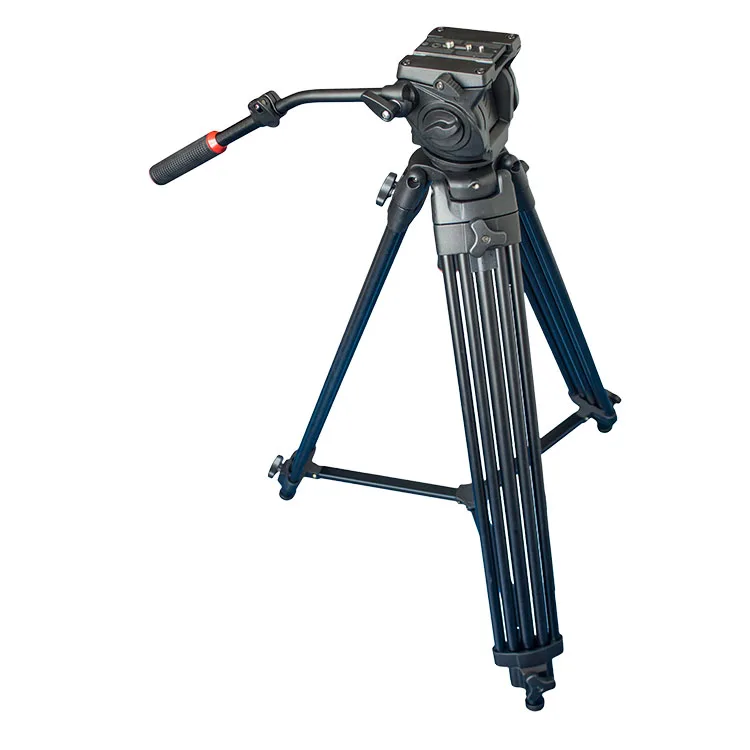 Professional  camera tripod with caster wheels  for  teleprompter