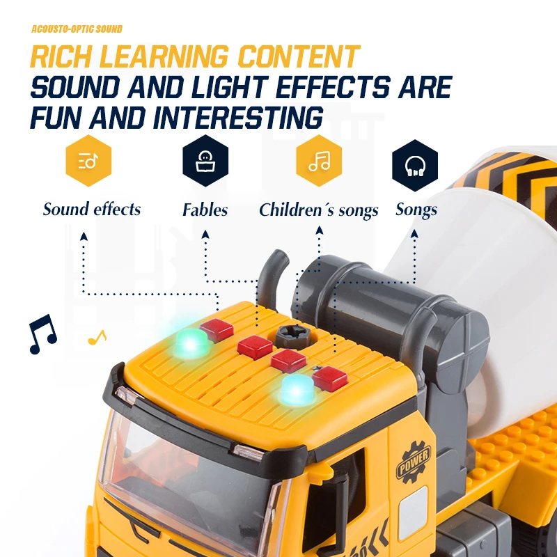 3 في 1 الجوز التفكيك تحميل التفريغ سيارة مطافئ حفارة جرافة الاطفال المسمار الفتيان الإبداعية أداة التعليم اللعب نموذج سيارة