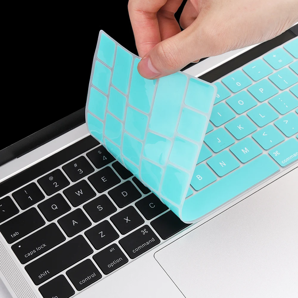 EU Spanish Version Keyboard Cover Skin Protector For MacBook Pro 13 15 Inch Touch Bar A2159 A1989 A1706 A1707 A1990 2016-2019