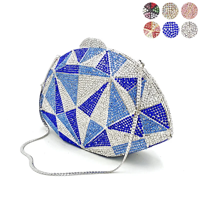 

Fashion diamonds lattice ladies Bridal wedding party purse women evening party bag luxury clutches elegant crystal purse