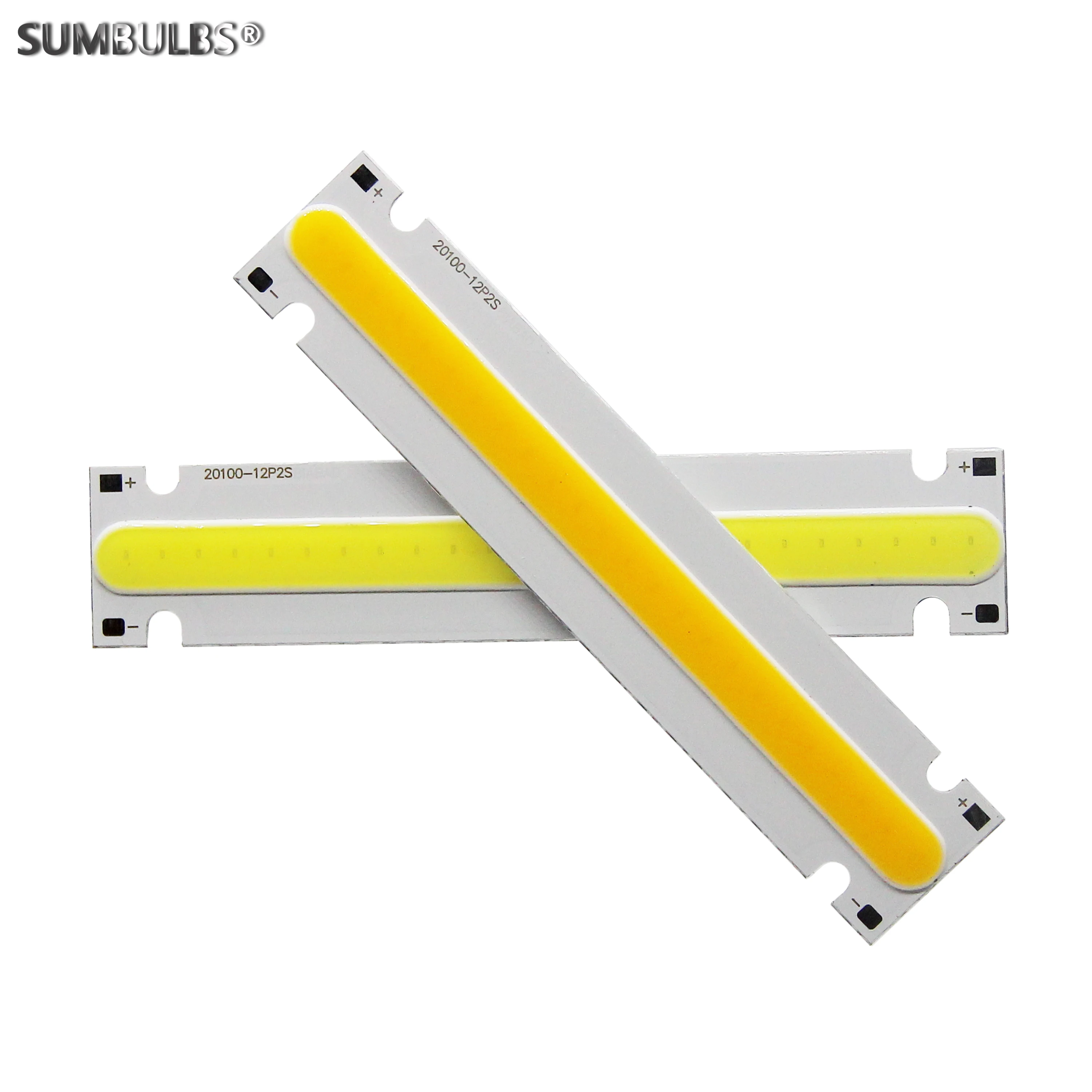 SUMBULBS Manufactur DC 6V 600LM LED COB Module Light Hard Strip 10x2cm 3000K 6500K Bulb For DIY Lamp