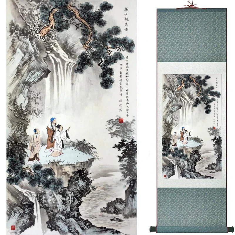 

landscape painting Home Office Decoration Chinese scroll painting landscape art painting Winter art painting TXTX2018010311