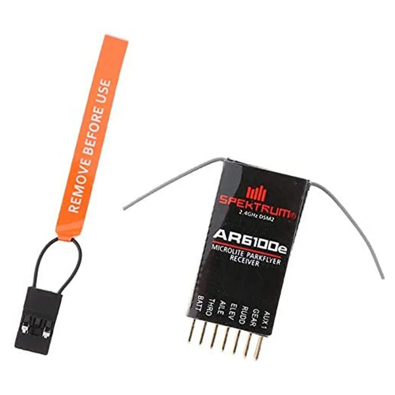 HOBBYMATE AR6100e DSM2 RC Receiver 2.4GHz 6 Channel for RADIO JR DX6i DX7 DX8 of Helicopters Airplanes Quadcopter