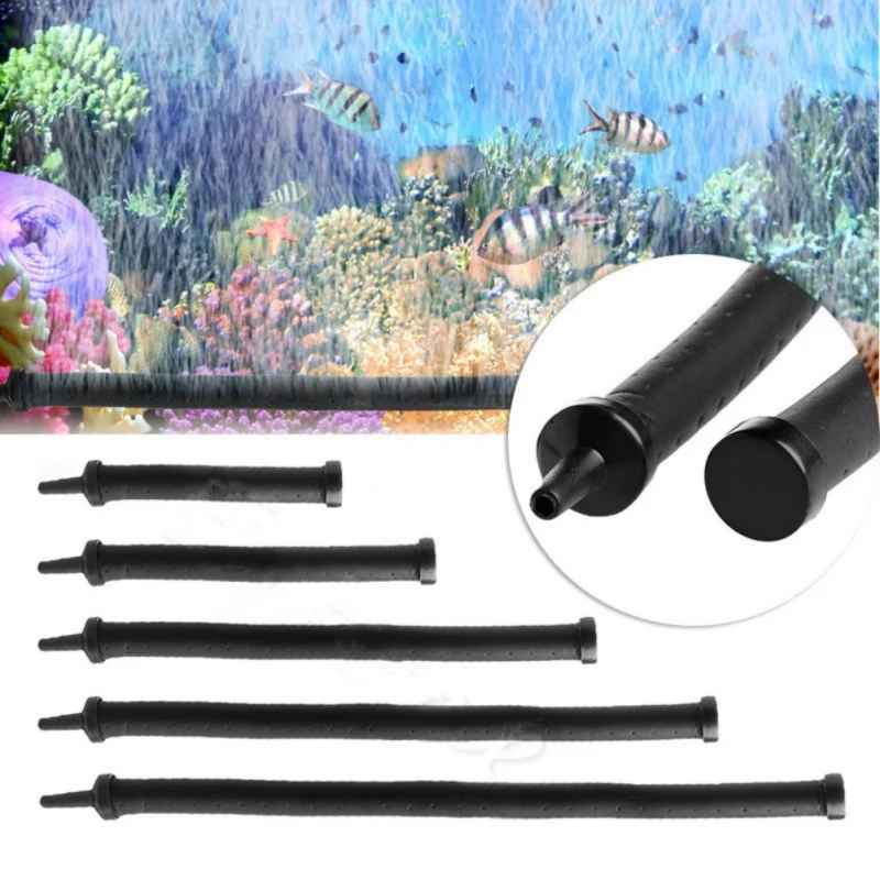 Flexible Aquarium Air Curtain Bubble For Fish Tank Rubber Tube Oxygen Bubble Tube Wall Air Diffuser Tube For Fish Tank