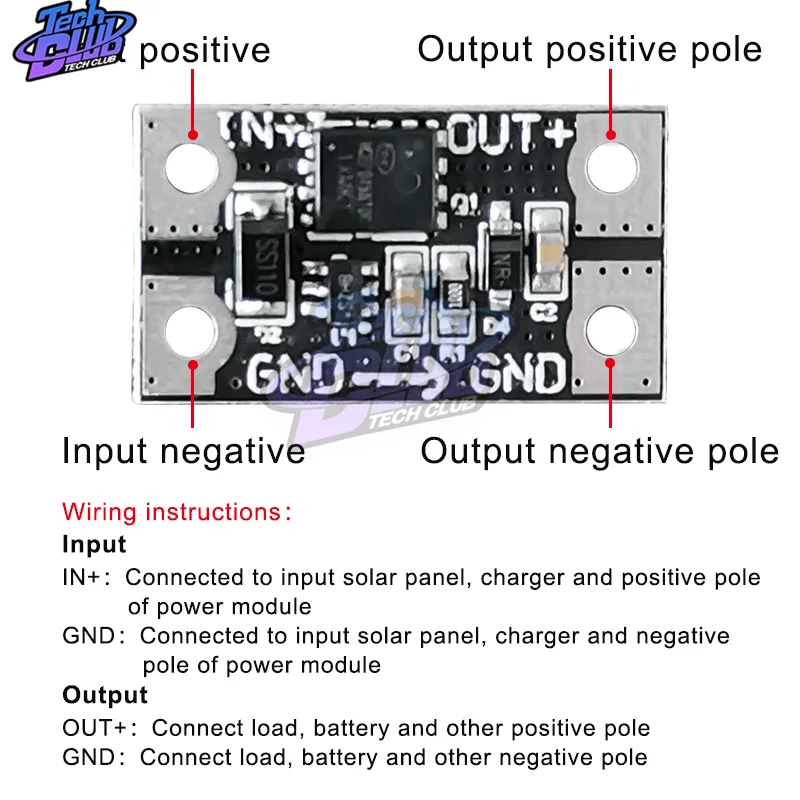 DG7512 DC 12V 24V 36V High Current Ideal Diode Solar Energy Anti Backflow Charging Anti Backflow Protection Low Resistance  12A