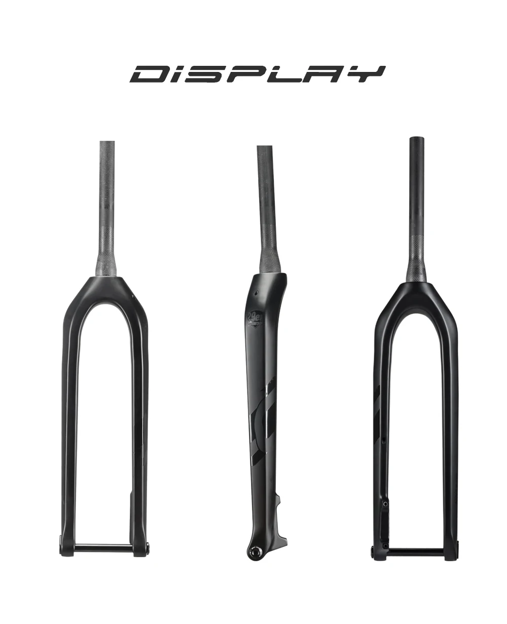 OG-EVKIN FK-007 29er 15x110mm Steckachse Schwarze Carbon-Mountainbike-Gabel 1-1/8-1-1/2' MTB-Gabeln Fahrradteile Fahrradzubehör – Detail 10