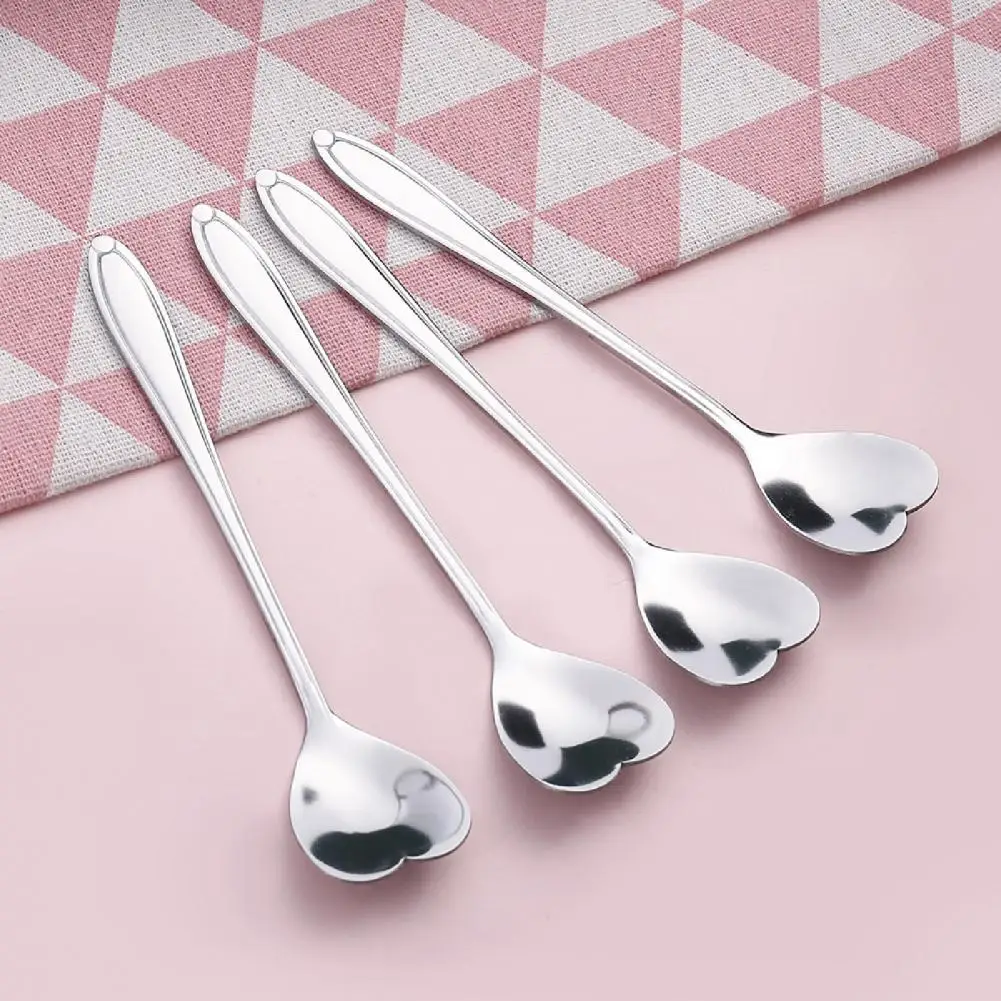 Food Spoon   Beautiful Flower Shape Dessert Spoon  Stirring Spoon Attractive Coffee Spoon   Dinner Spoons Rice/Salad Tableware