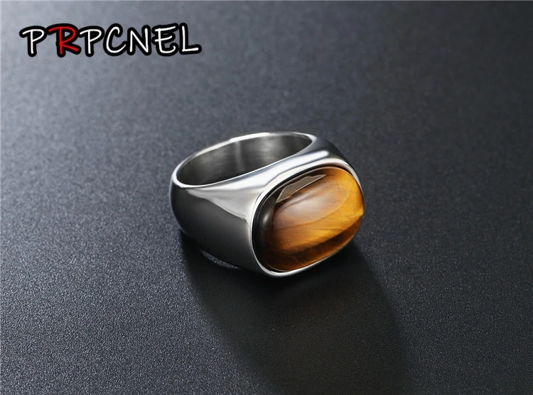 2 color Natural Tiger Eye Rings Flower Band Stone Ring For men Women Antique Silver Plated Fashion Jewelry