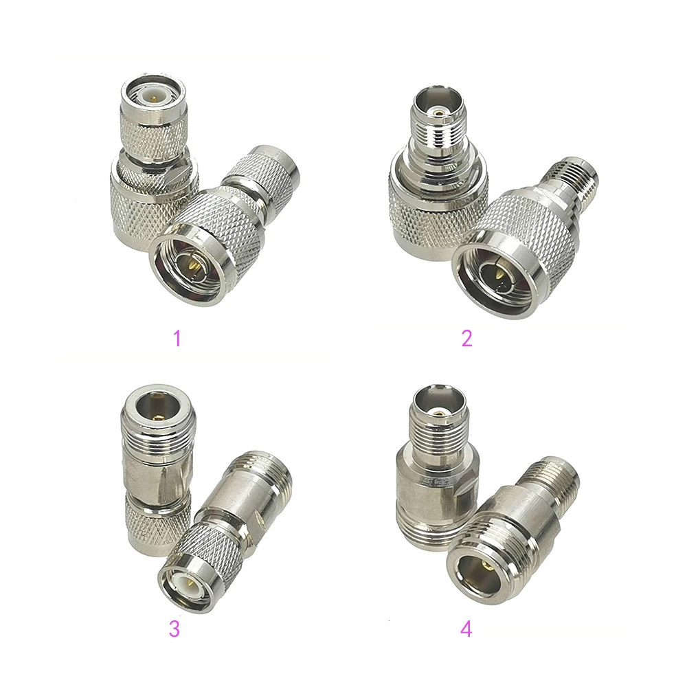 1Pcs Connector TNC ชาย N Plug & อะแดปเตอร์ RF แบบตรง Converter Coaxial คุณภาพสูง