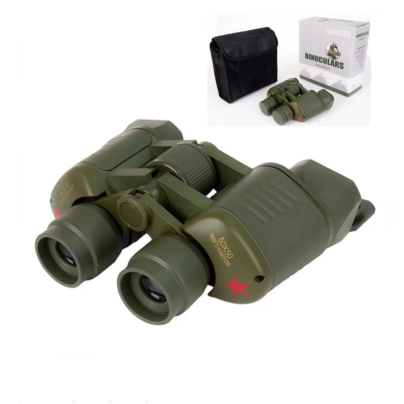 50x50 HD Powerful Binoculars 2000M Long Range Folding Mini Telescope BAK4 FMC Optics For Hunting Sports Outdoor Camping Travel